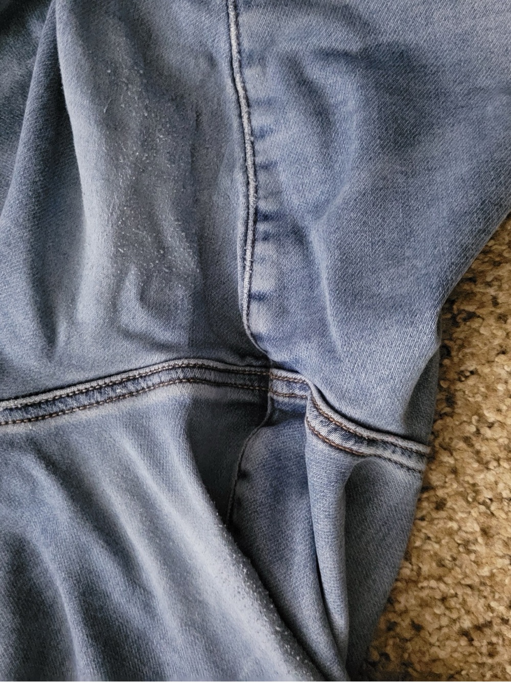 American Eagle Outfitters Light Blue Ripped Skinny Jeans - Picture 3 of 5